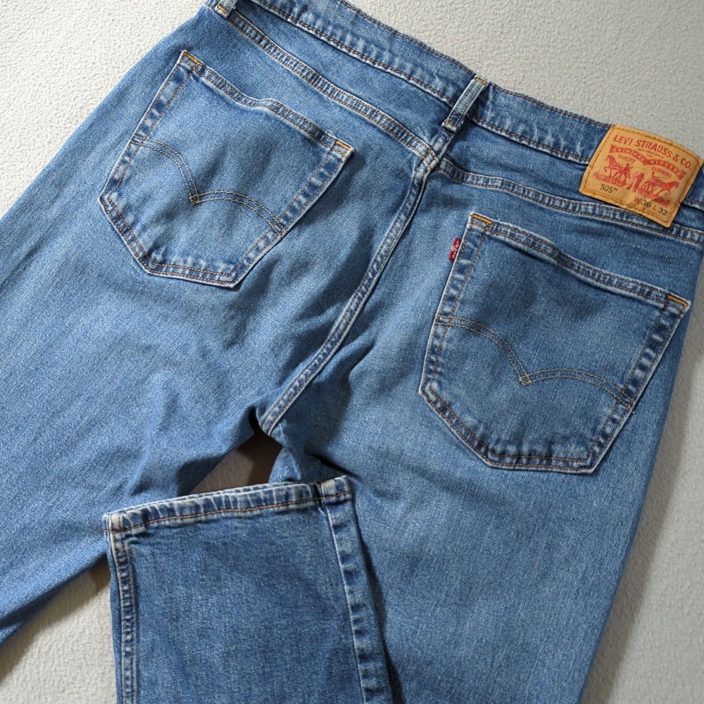 Levi's Men Straight Jeans - Light Blue Denim